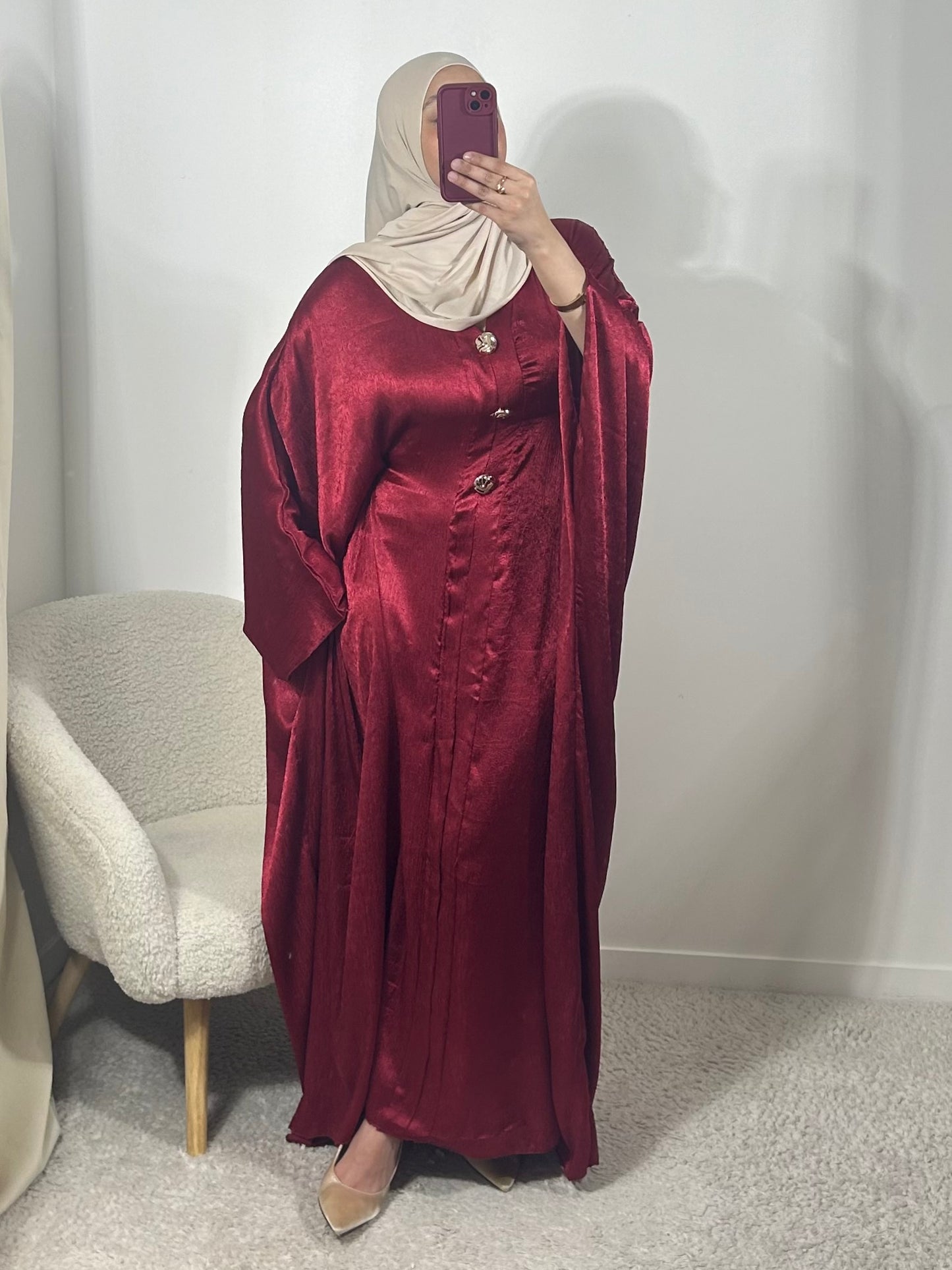 Robe cintrée rouge