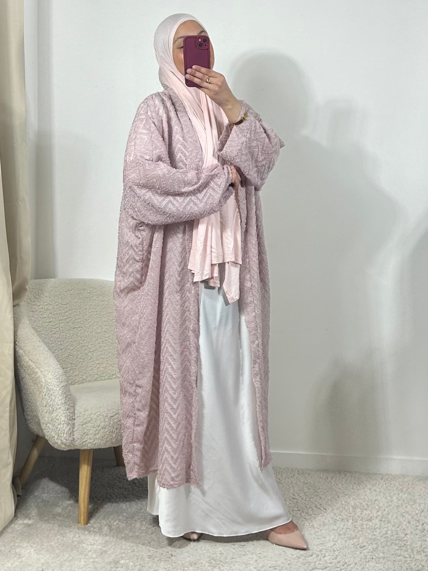 Kimono froufrou rose