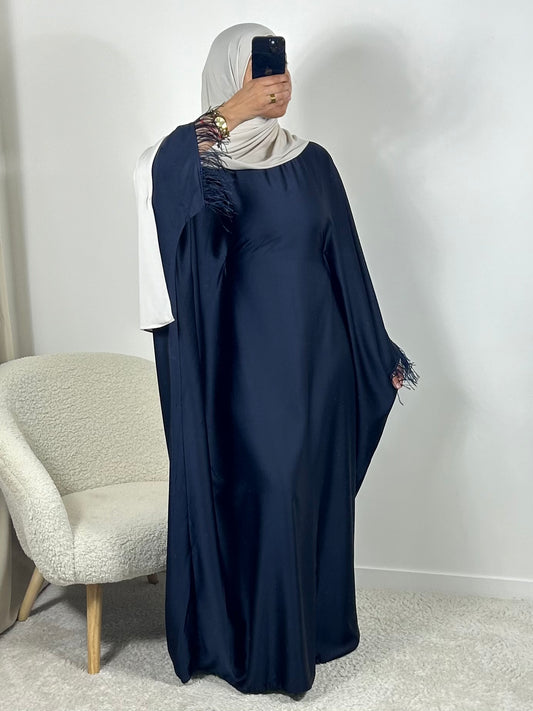 Robe papillon bleu nuit