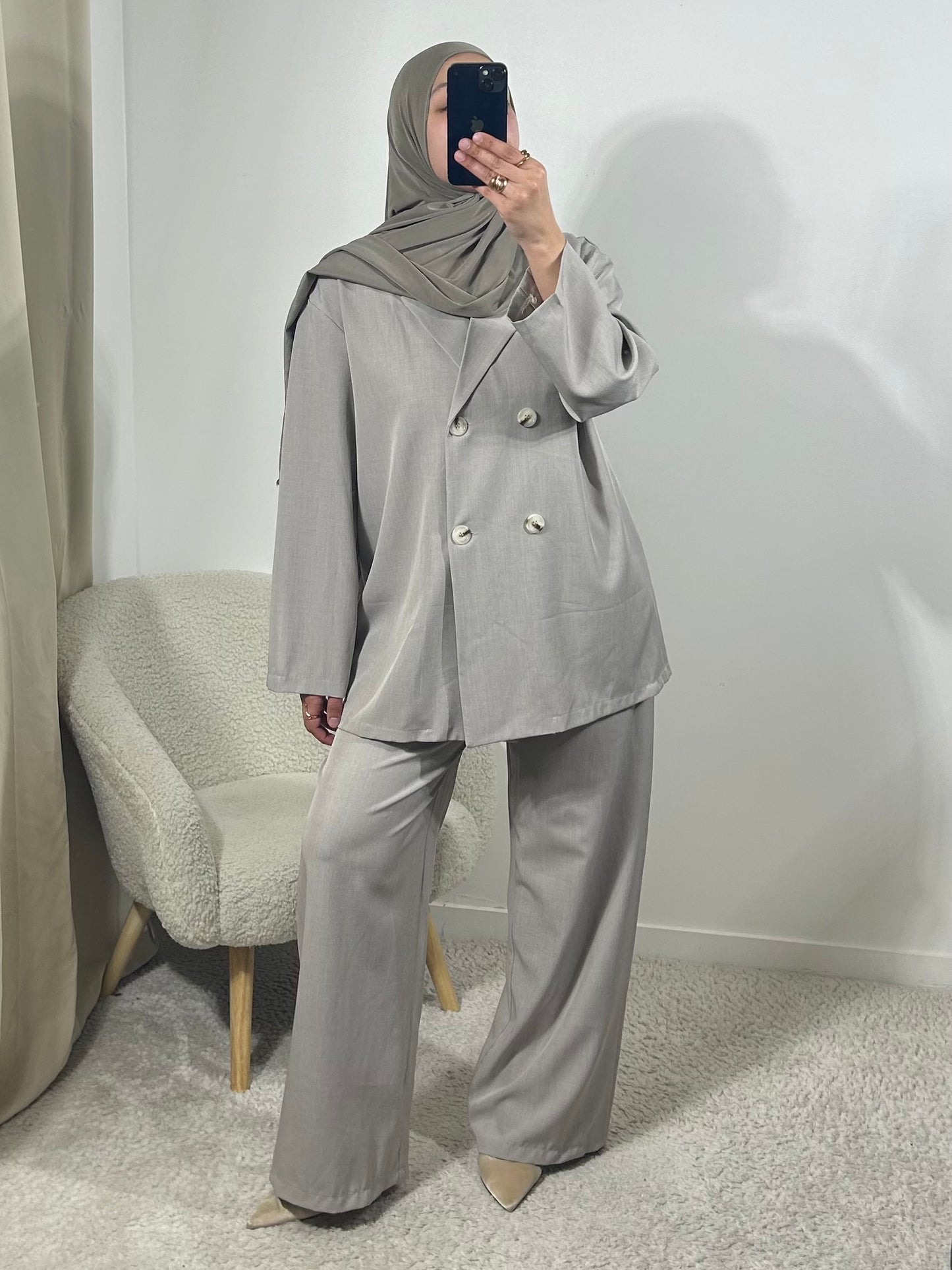Ensemble blazer taupe