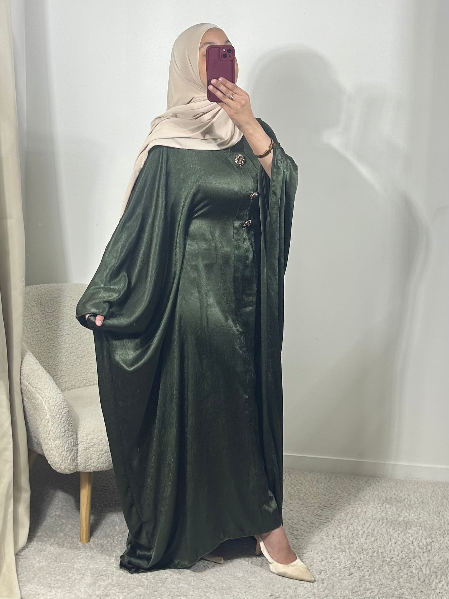Robe cintrée verte