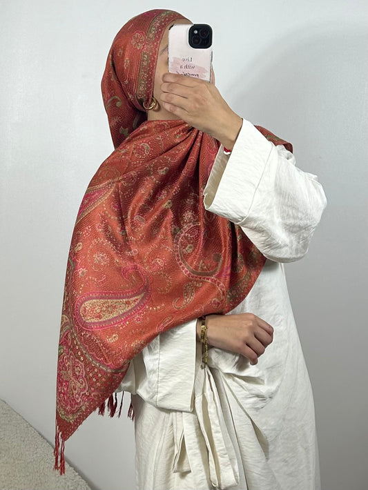 Pashmina ayhan terracotta