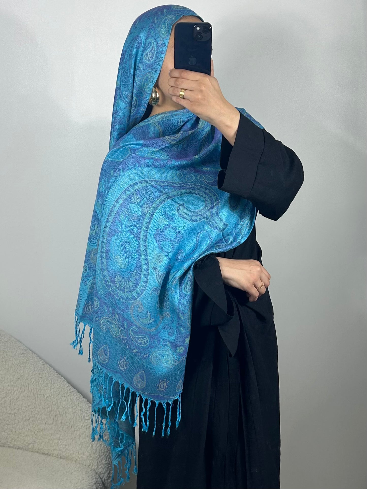 Pashmina lali turquoise