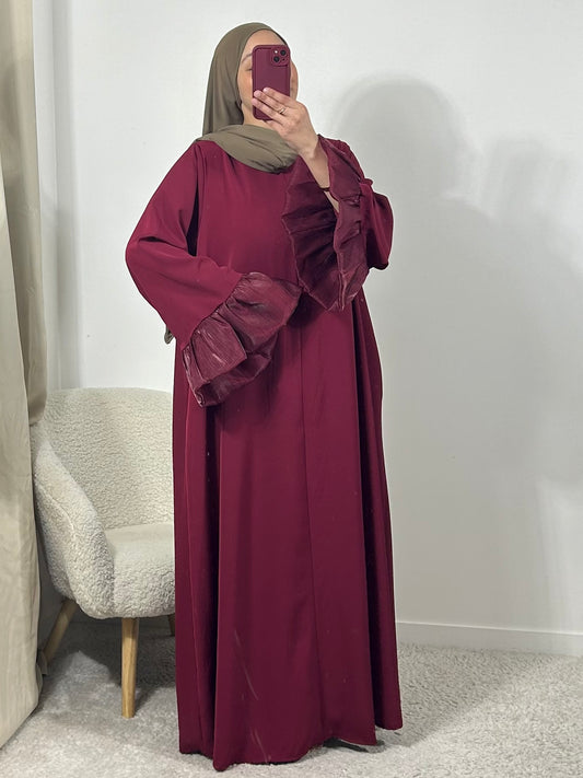 Abaya bordeaux