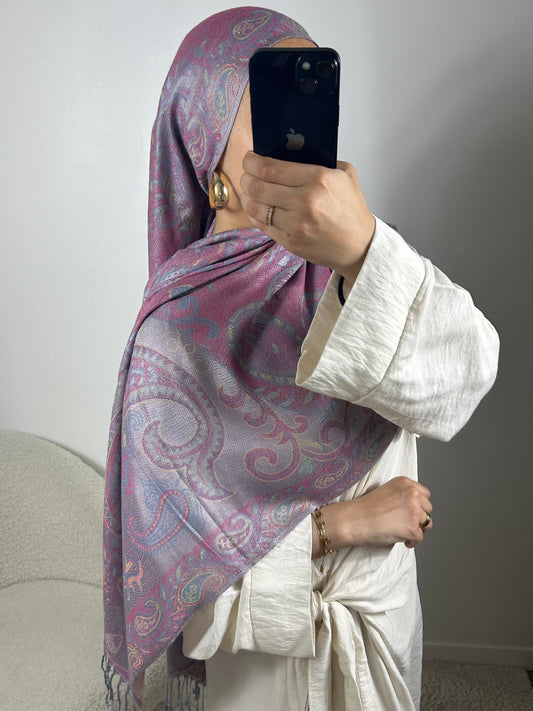 Pashmina layaan mauve