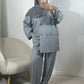 Blazer oversize gris