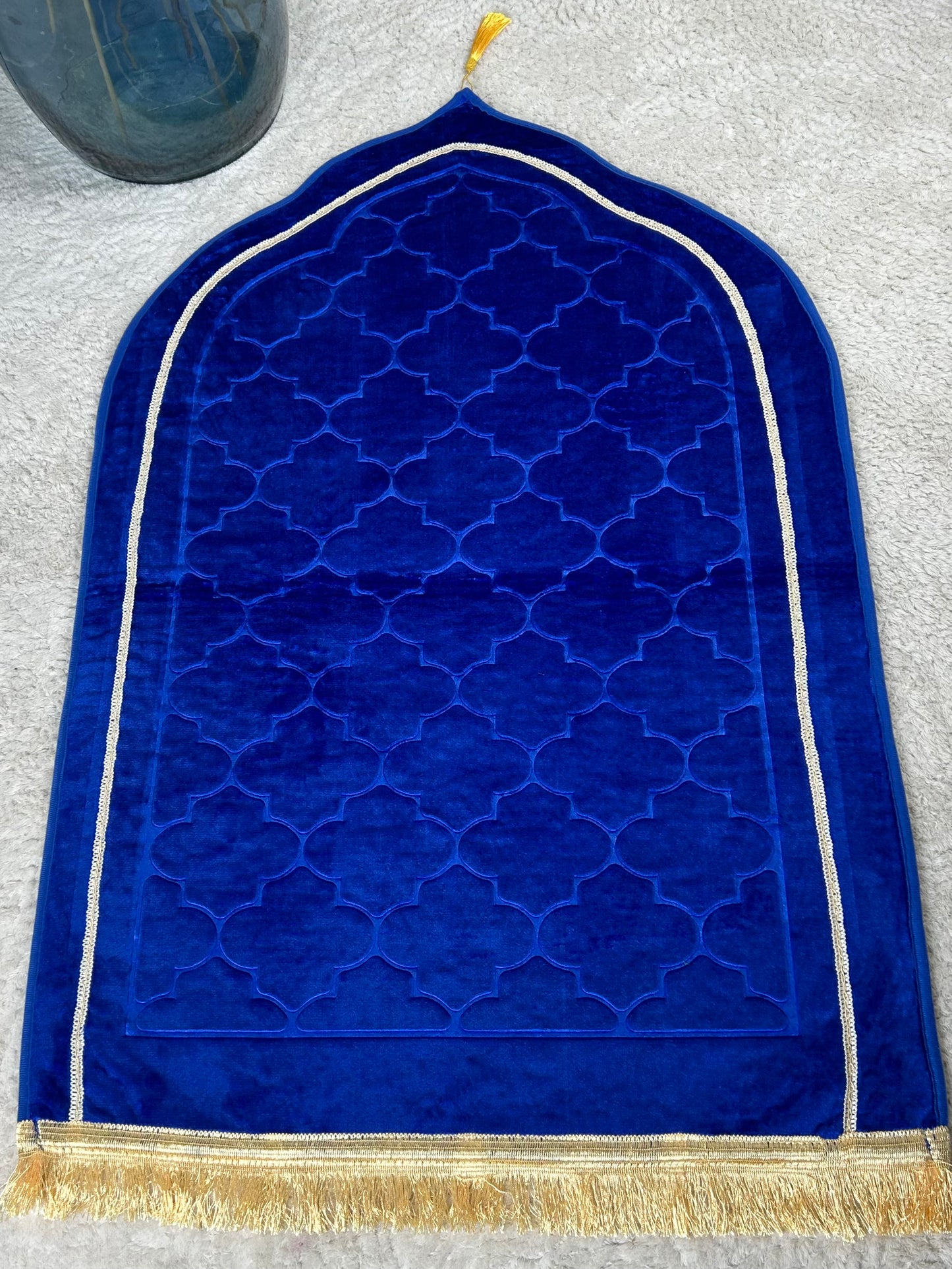 Tapis de prière XL bleu électrique