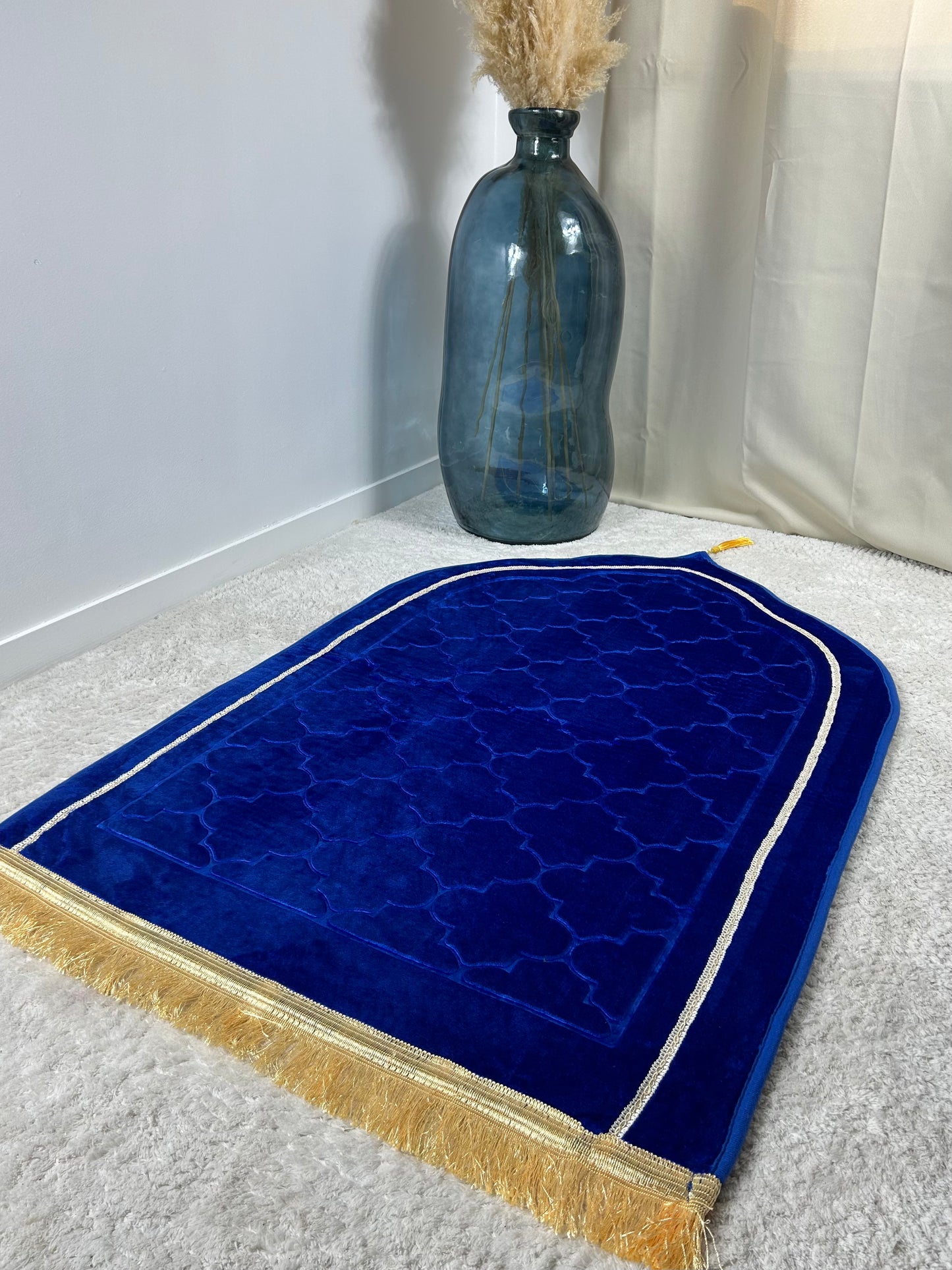 Tapis de prière XL bleu électrique