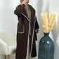 Veste longue marron