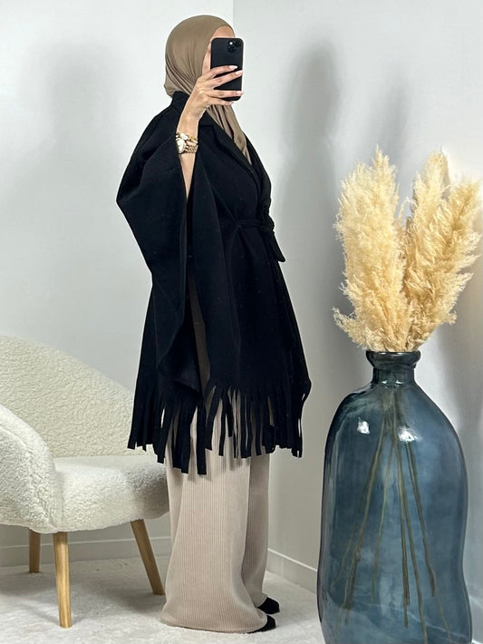 Black poncho 