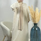 Robe matelassée beige
