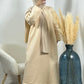 Robe pull beige