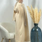 Robe pull beige