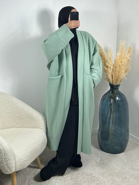 Kimono manteau menthe